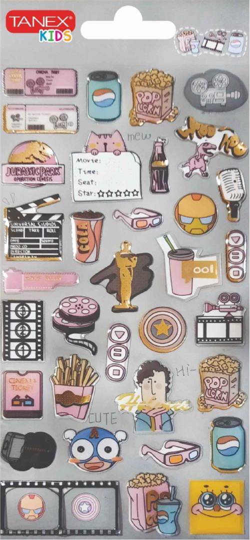 Şeffaf Kristal-5 Serisi Etiketi TNX-26505