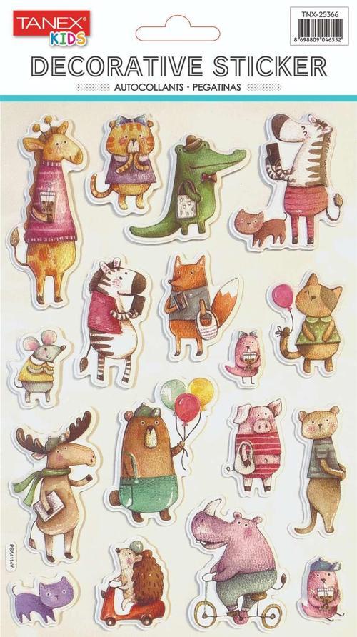 Sevimli Canlılar Serisi Puffy Etiketi TNX-25366