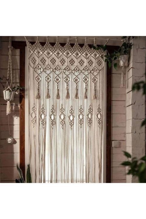 Makrome Kapı Perdesi