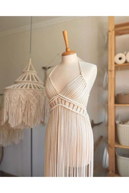 Makrome Plaj Elbisesi