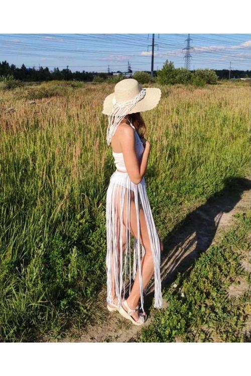 Makrome Plaj Elbisesi / Pareo Örme