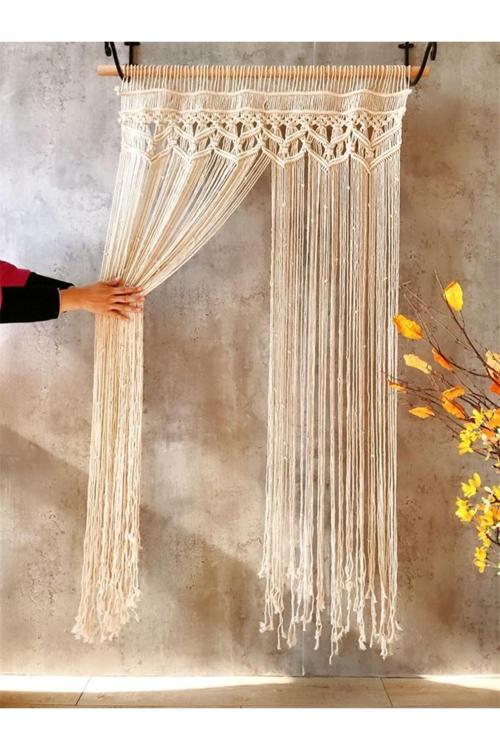 Makrome Kapı Perdesi