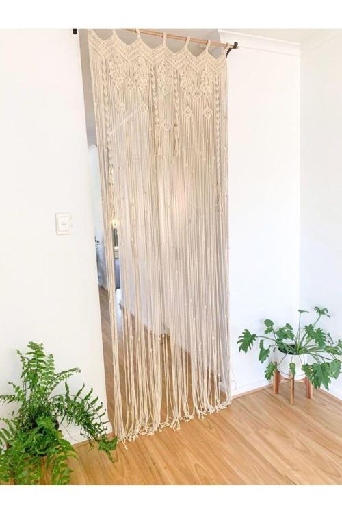 Makrome Kapı Perdesi