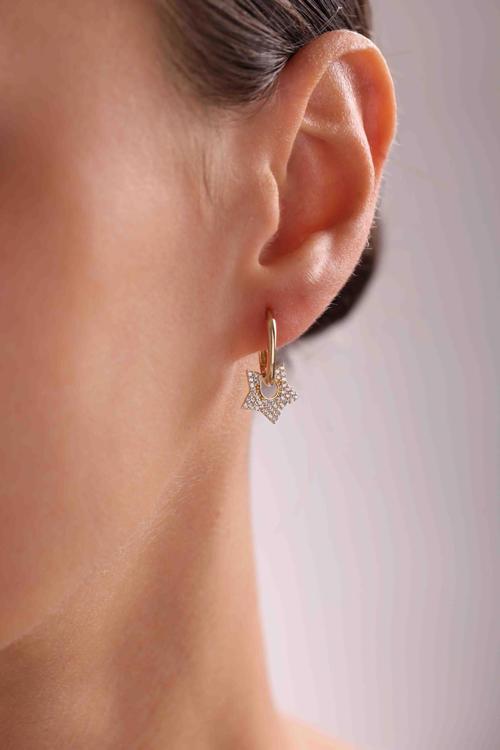 14 Ayar Altın Stellar Küpe