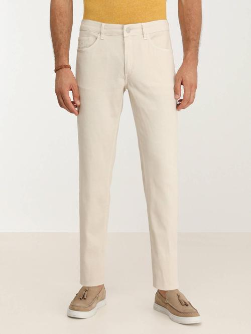Taş Dokuma Slim Fit Casual Pamuk Karışımlı Pantolon