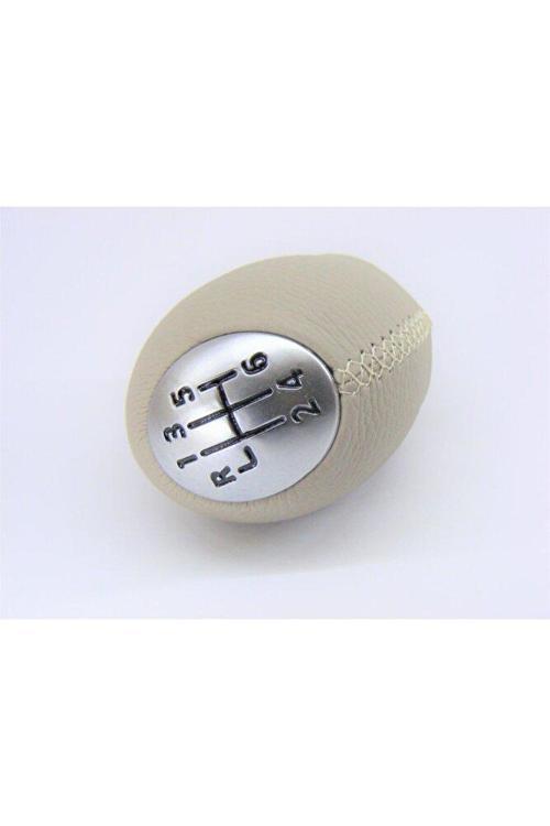 Renault Megane 3 / Fluence / Scenic 3 Bej (krem) Deri Vites Topuzu (6 Ileri)