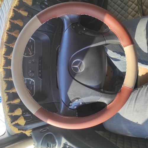 Mercedes Axor 1840 Direksiyon Kılıfı (Kahverengi Krem)