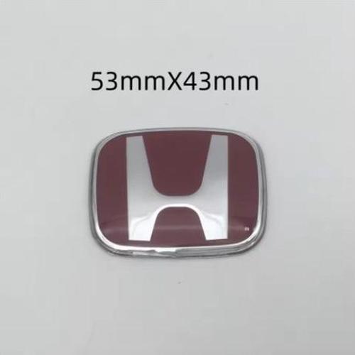 Honda Civic Uyumlu Kırmızı Renk Direksiyon Logosu Boy 5,5 Cm Genişlik 4,5 Cm Kırmızı