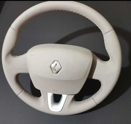 Fluence Araca Özel Direksiyon Kılıfı Tuşsuz (Fluence Bej Deri)