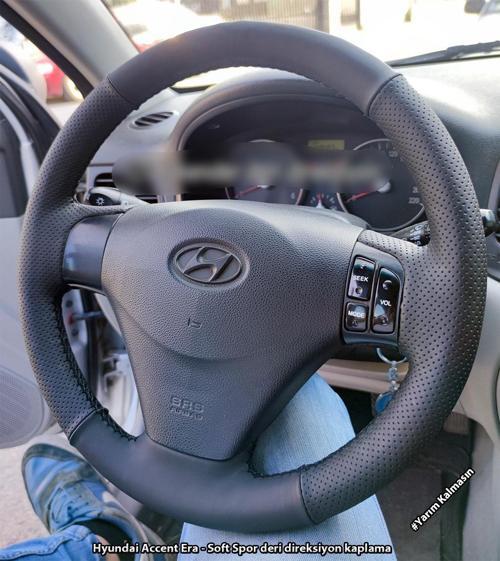 Hyundai Accent Era Araca Özel Direksiyon Kılıfı (Soft Nokta Bentley)