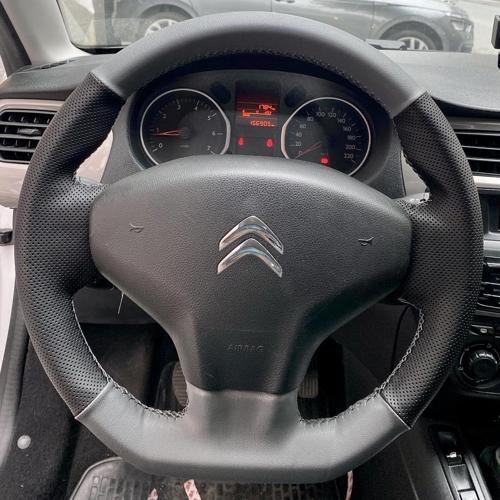 Citroen C-Elysee Araca Özel Direksiyon Kılıfı (Nokta Gri)