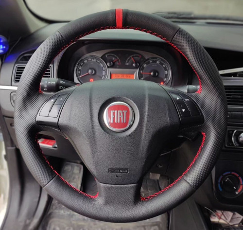 Fiat Linea (TUŞLU) Araca Özel Dikmeli Direksiyon Kılıfı