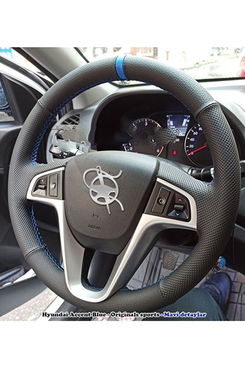 Hyundai Accent Blue Araca Özel Direksiyon Kılıfı (noktalı Düz Yüzüklü)