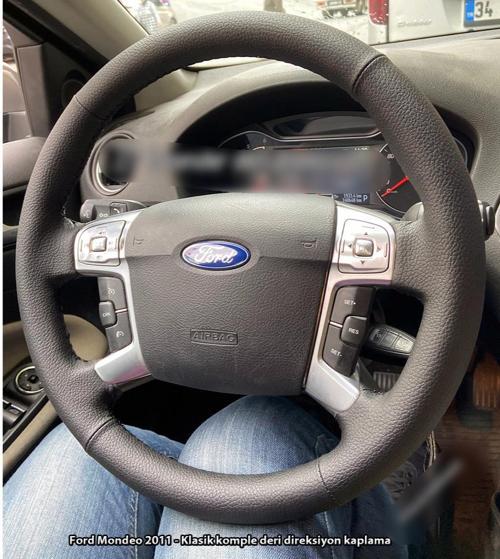 Ford Mondeo 2011 Araca Uyumlu Direksiyon Kılıfı (Düz Model)