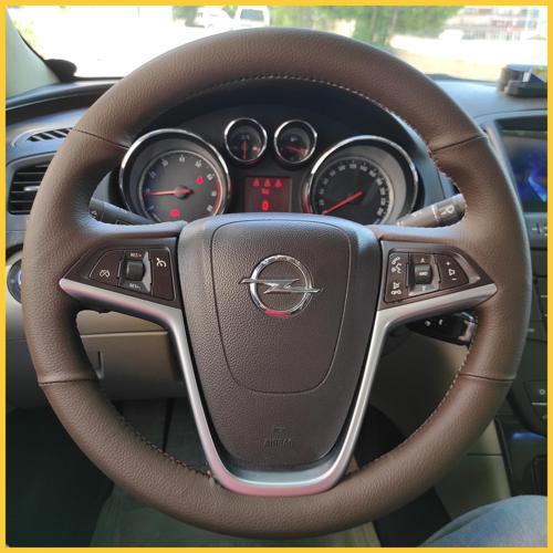 Opel Insignia Kahverengi Araca Özel Direksiyon Kılıfı