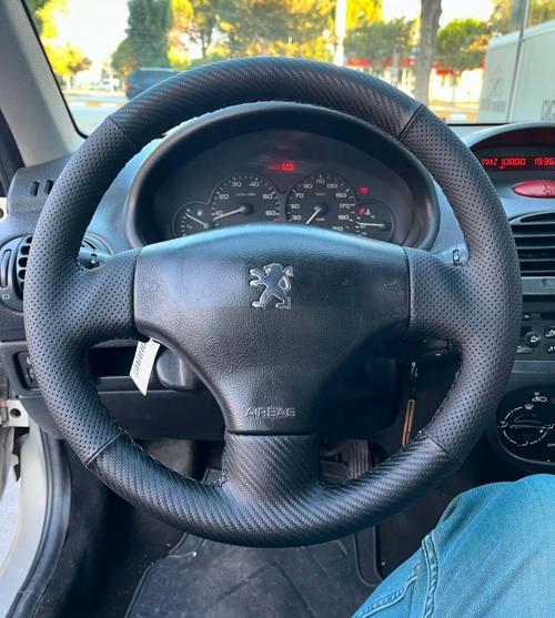 Peugeot 206 Araca Özel Dikmeli Direksiyon Kılıfı 