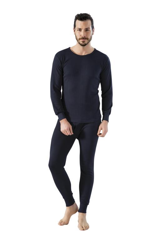 1136 Erkek %100 Pamuk İnterlok İçlik Alt Üst Takım