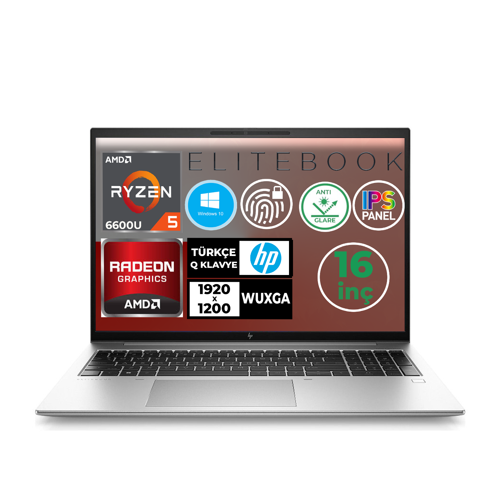EliteBook 865 G9 Ryzen 5 6600U 24GB 512GB SSD 16" WUXGA W10P Taşınabilir Bilgisayar 5P675EA 004