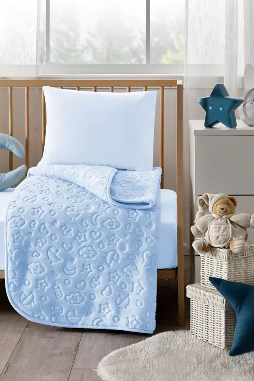 Bebek Battaniyesi Mavi