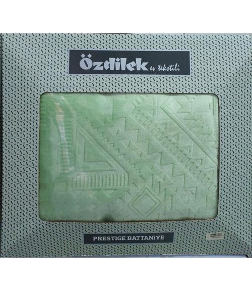 Prestige Kalın Embos Çift Kişilik Battaniye (220x240)-Yeşil