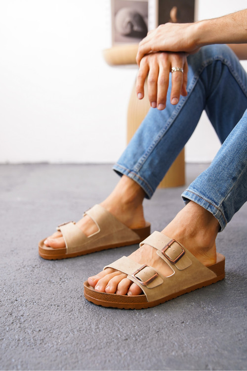 Arizona Günlük Ortopedik Unisex Çift Tokalı Terlik