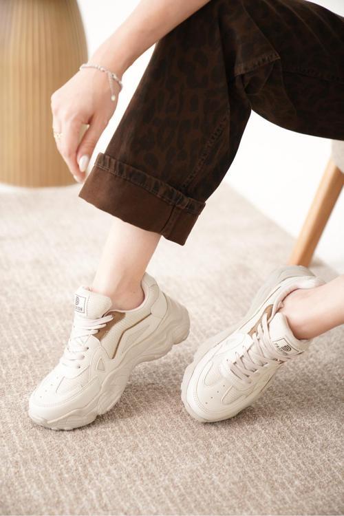 D0141 Kadın Günlük Ortopedik Sneaker Spor Ayakkabı