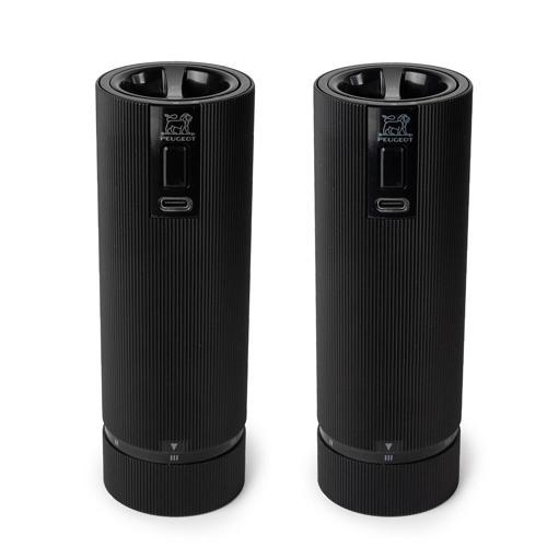 Night Duo Elektrikli Karabiber Ve Tuz Değirmeni Mat Siyah 18 cm