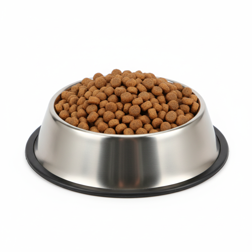 Paslanmaz Çelik Mama Kabı - 15 cm, Kauçuk Tabanlı