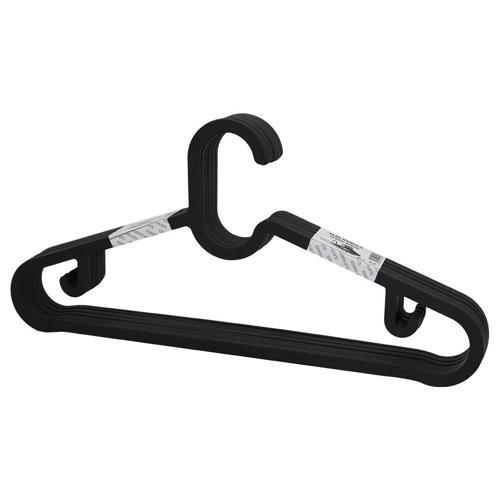 10pcs Plastik - Antrasit Gri Elbise Askısı