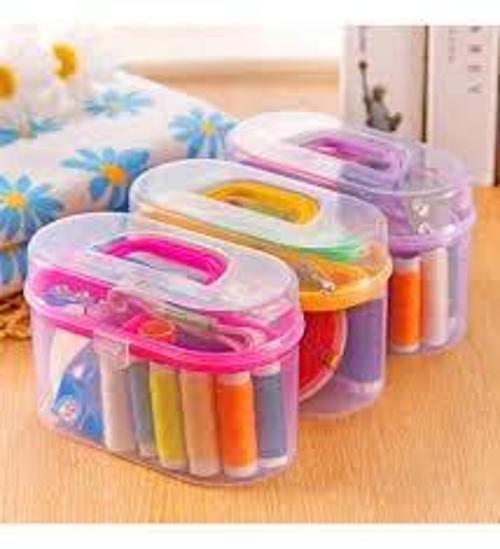 Çantalı Dikiş Çeyiz Seti İplik - İğne - Makas- Mezura