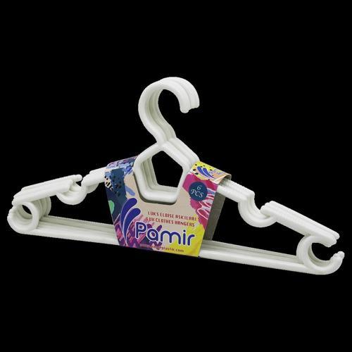 6 Parça  Plastik Karizma Elbise Askı