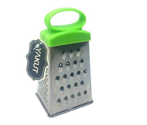 Dörtgen - Küçük Metal Rende Plastik Saplı