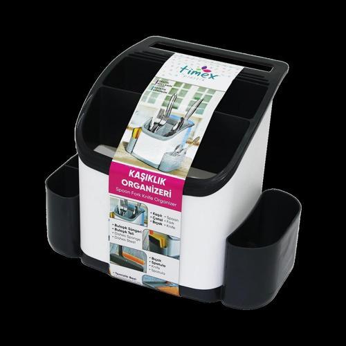 Plastik Kaşıklık Organizer Tezgah Üstü