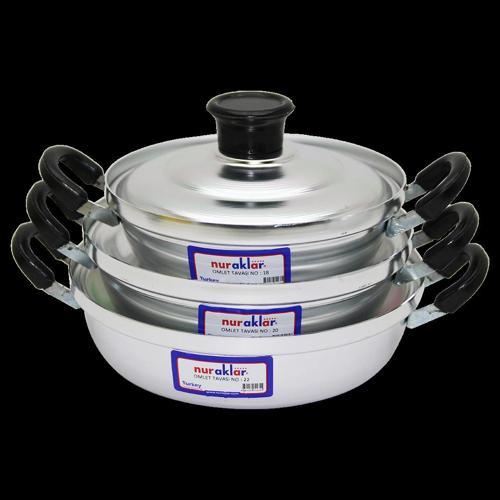 3lü Alüminyum Omlet Set No-18-20-22