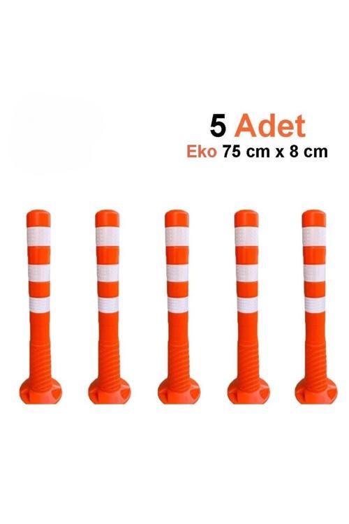 75 Cm Eko, Trafik Delinatörü Seti, Esnek Otopark Dubası 5 Adet