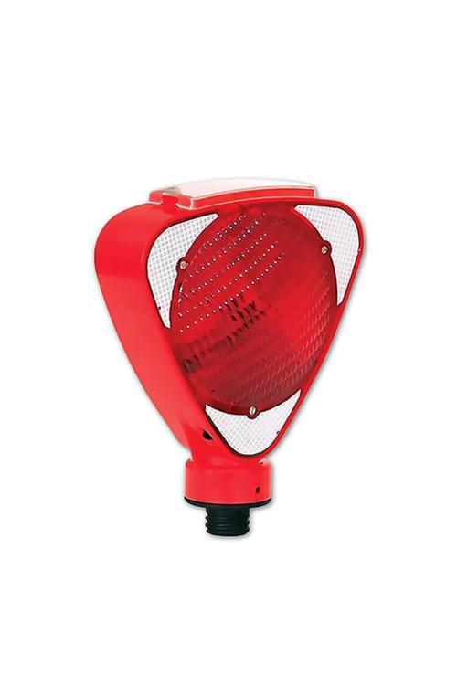 Solar Üçgen Flaşörlü Delinatör Seti (Kırmızı Flaşör)