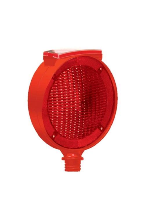 Solar Yuvarlak Çift Taraflı Flaşör (Kırmızı)