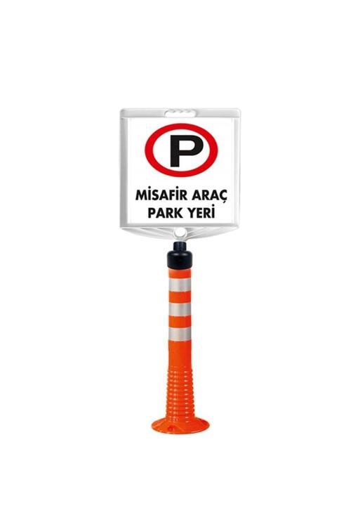 Misafir Araç Park Yeri Çift Taraf Baskı Delinatör Seti Siyah