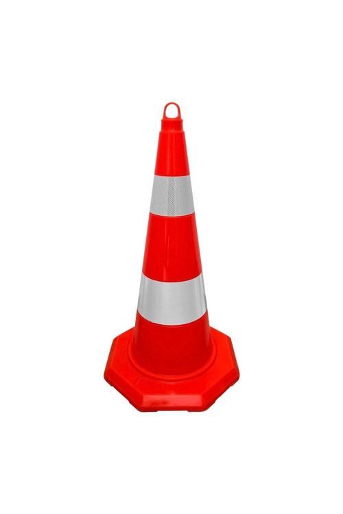Pvc Trafik Konisi 70 Cm Çift Reflektifli Trafik Dubası