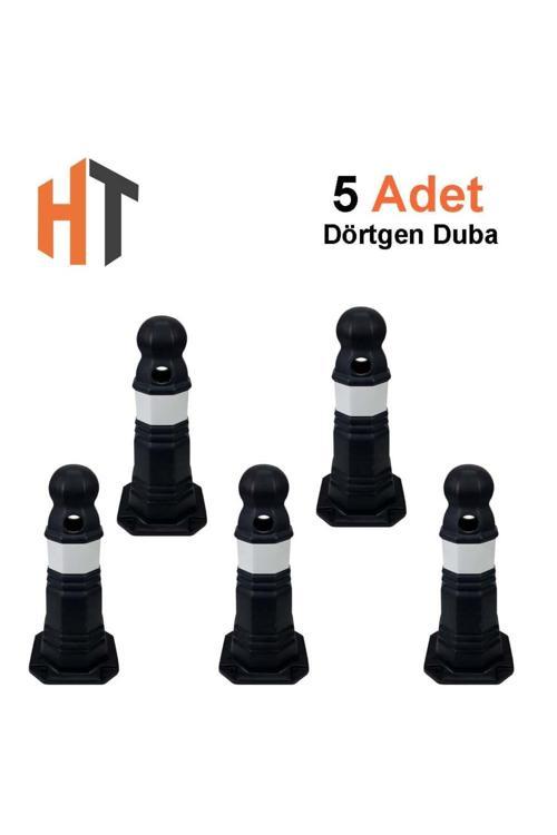 5'Li Antik Yol Dubası Seti Siyah 50 Cm Siyah