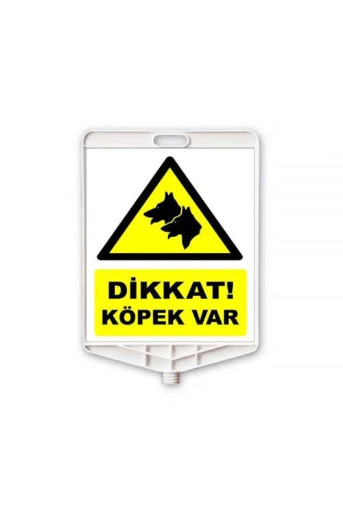Dikkat Köpek Var Dikdörtgen Levha Çift Taraflı Baskı