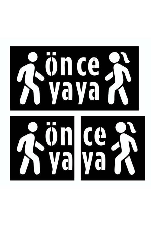 Boyama Şablonu Önce Yaya 100X200Cm (İki Parça)