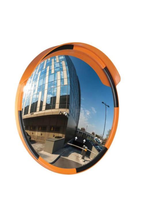 Trafik Güvenlik Aynası 80 Cm Sarı-Siyah, Tümsek Ayna, Otopark Aynası