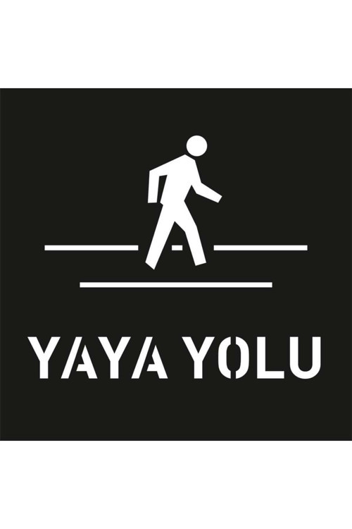 Boyama Şablonu Yaya Yolu 100X100Cm