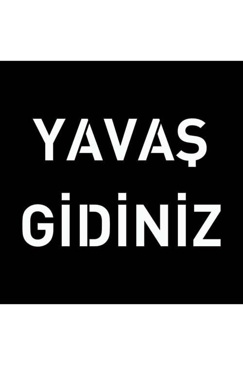 Boyama Şablonu Yavaş Gidiniz 100X100Cm