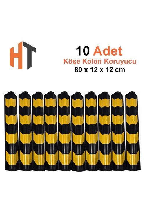 Kauçuk Otopark Köşe Kolon Koruyucu, Koruma Eko-Oval 10'Lu Set
