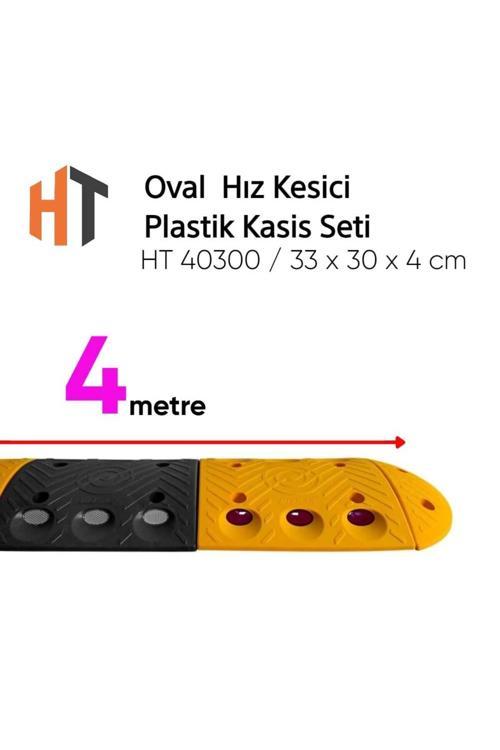 Oval Hız Kesici, Plastik Kasis Seti 4 Metre