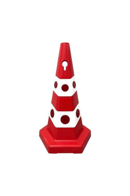 Kedi Gözlü Altıgen Trafik Konisi 65 Cm Trafik Dubası