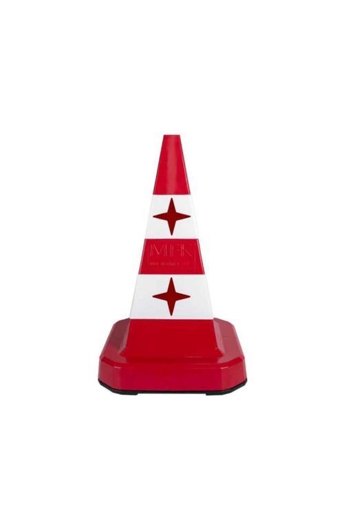Kedi Gözlü Trafik Konisi 60 Cm Kırmızı Trafik Dubası
