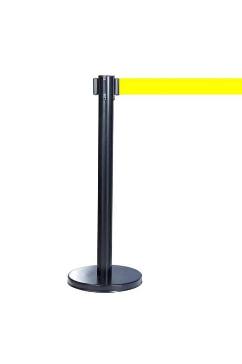 Yönlendirme Şerit Bariyer - Elektrostatik Boyalı- Siyah Gövde